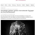 Verschleppt, gefoltert, getötet: Internationaler Tag gegen das Verschwindenlassen